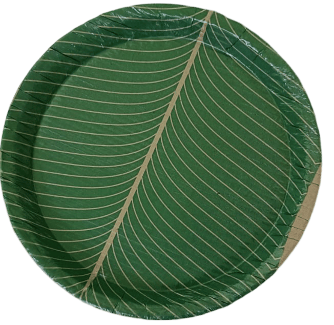 Paper Plates Green 80/13 (170 Pieces)