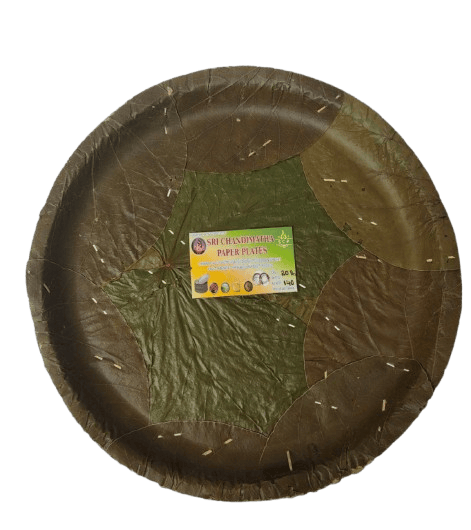 SRI CHANDIMATHA PAPER PLATES - 100% Natural Areca Leaf Plates - Pack of 20