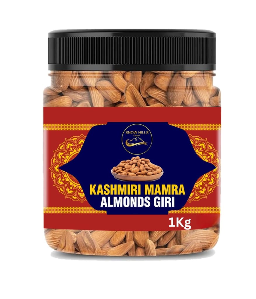 100% Organic Kashmir�s Special Mamra Almonds Giri l (Without Shell) (1kg)