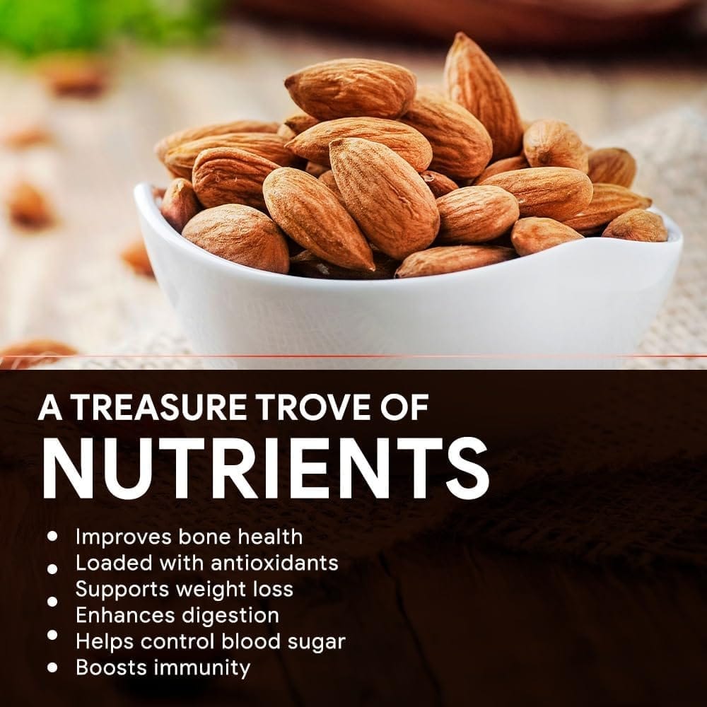 100% california badam/almonds pure and rich almonds pack of 1kg