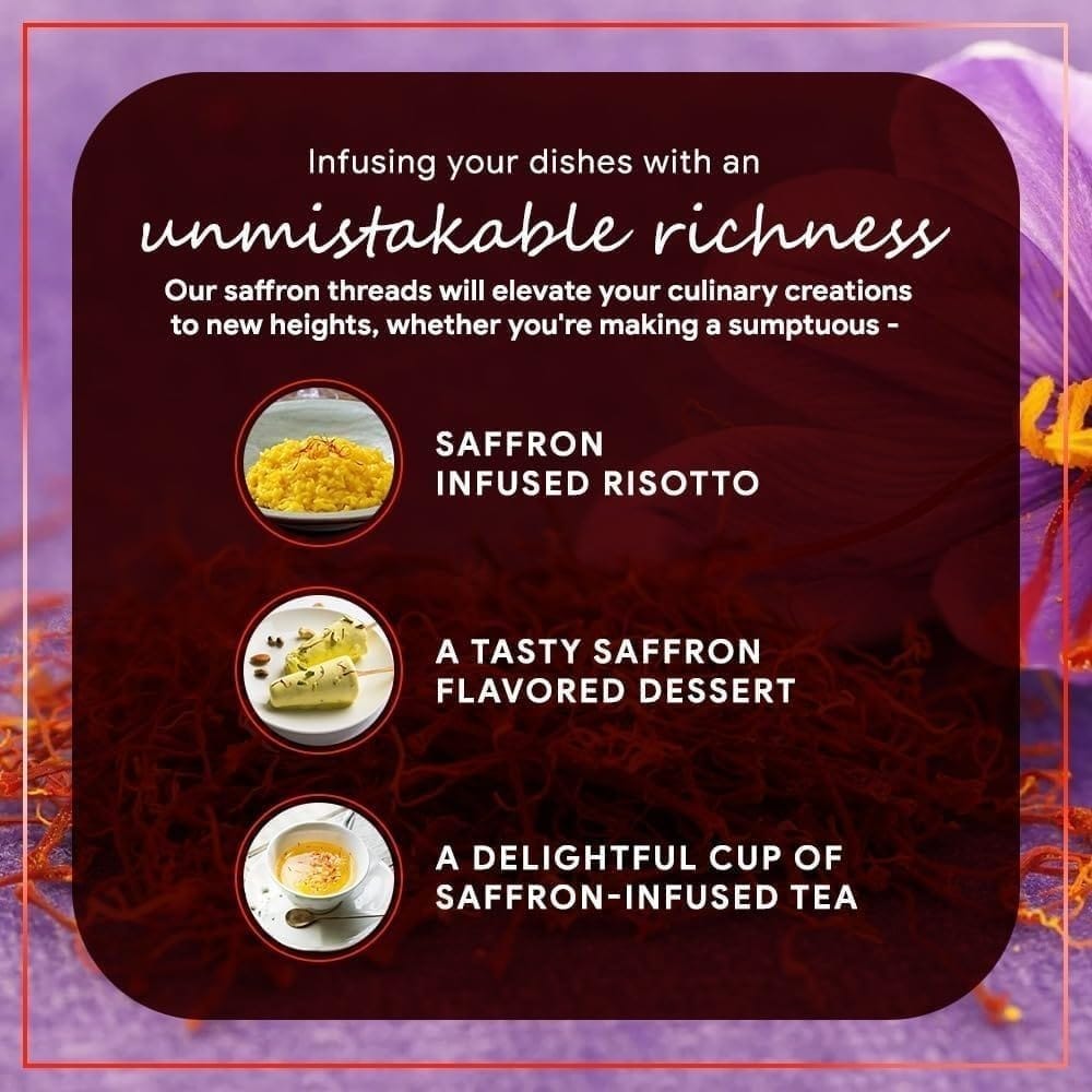 GOJI Premium Mogra Saffron/Kesar - 2g | 100% Pure and Natural Saffron from the Pristine Hills of Kashmir | Organically Cultivated | Ultimate Health Booster, Rich in Antioxidants | Enhances Well-being