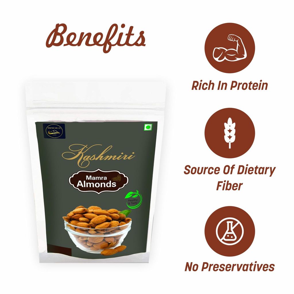 Desi Mamra Almonds(mamra badam) (500GRAM)