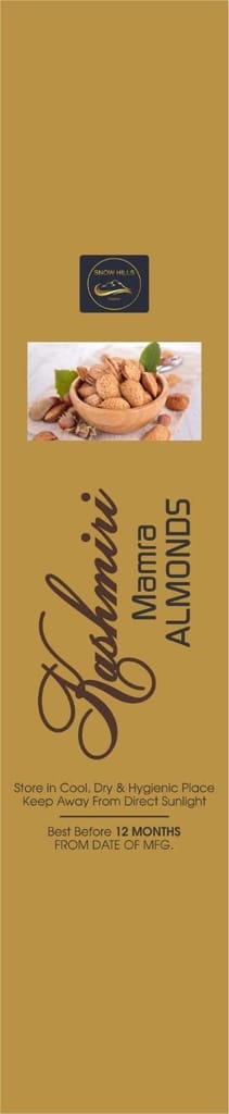 SnowHills Soft shelled almonds/badam kashmiri kagzi special Mamra Almonds with Shell (Mamra Badam) (1 kg) (1KG)