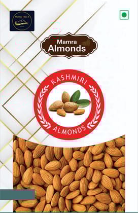 SnowHills Soft shelled almonds/badam kashmiri kagzi special Mamra Almonds with Shell (Mamra Badam) (1 kg) (1KG)