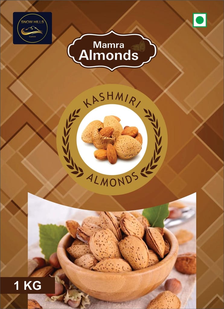 Kashmiri almonds special with hard shell (IN SHELL) (500GM)
