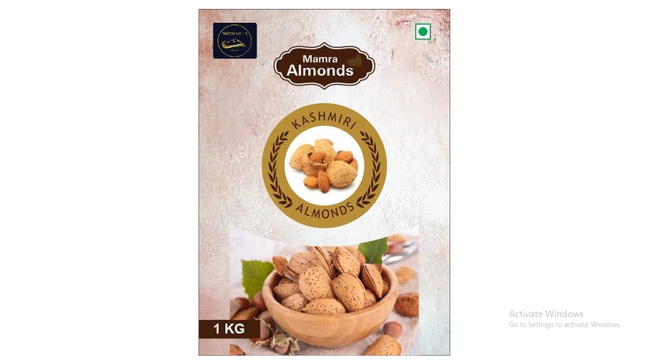 Kashmir�s kagzi special Mamra Almonds in Shell (Mamra Badam) (1 kg)