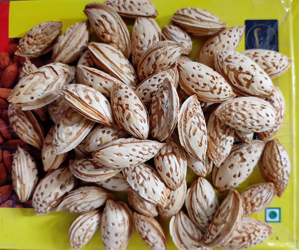 Kashmir�s kagzi special Mamra Almonds in Shell (Mamra Badam) (1 kg)