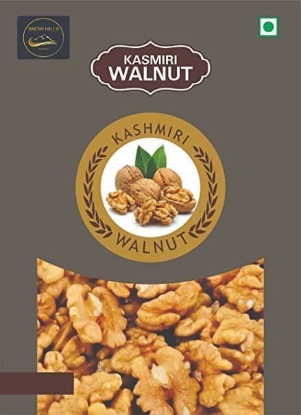 Kashmiri walnuts without shell(1KG)/premium fresh walnut kernals/akhrot Giri/healthy & tasty/low calorie nut/0g transfat & cholesterol free walnuts in vacuum pack (Snow WhiteAkhrot giri)