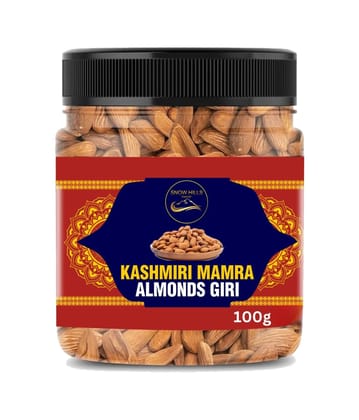SnowHills Small pack of almonds Giri/badam kernals vacuum pack/pure kashmiri badam/healthy,natural and organic (Without Shell)100gm