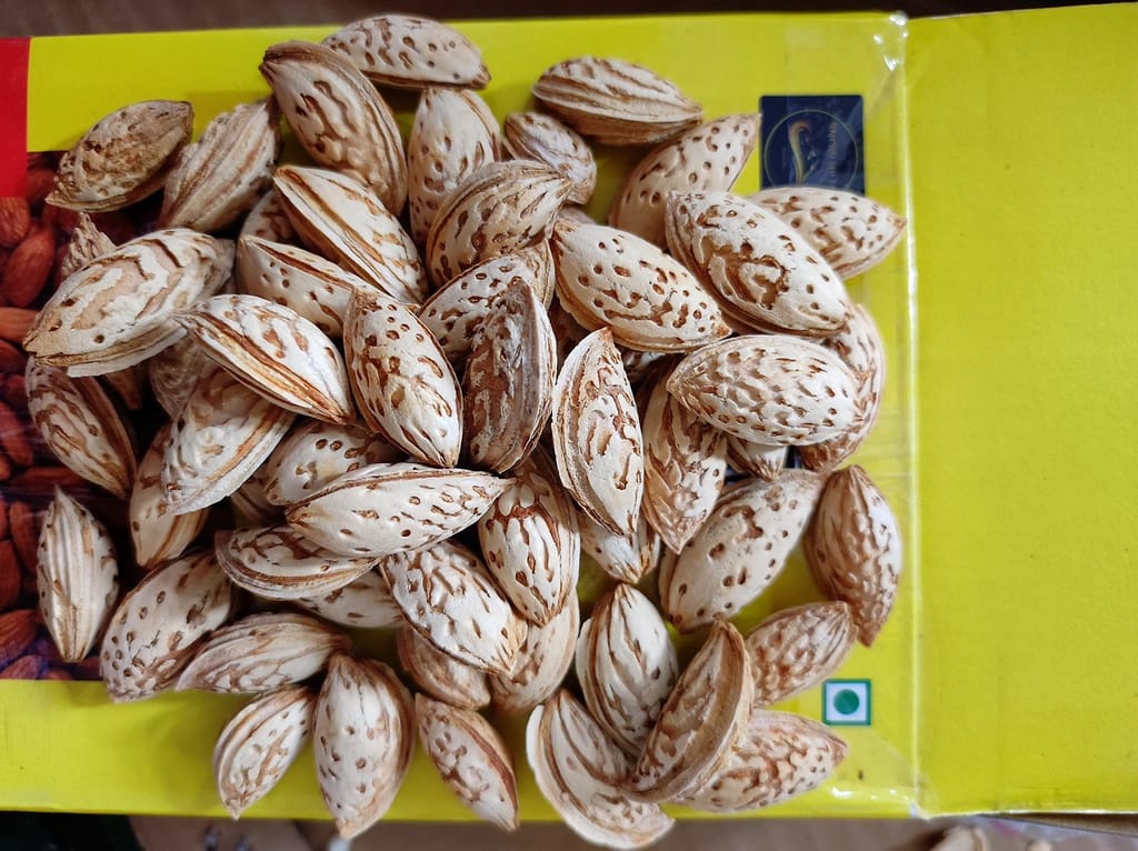 Kashmir�s kagzi special Mamra Almonds in Shell (Mamra Badam) (500 Grams)
