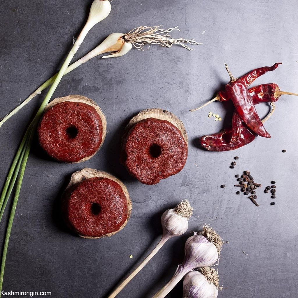 GOJI Traditional Kashmiri Masala Tikki, Vaer 400g (200gx2 Grams) - Ready to Use Tadka Masala | Mixed with Kashmiri Shallots (400g)