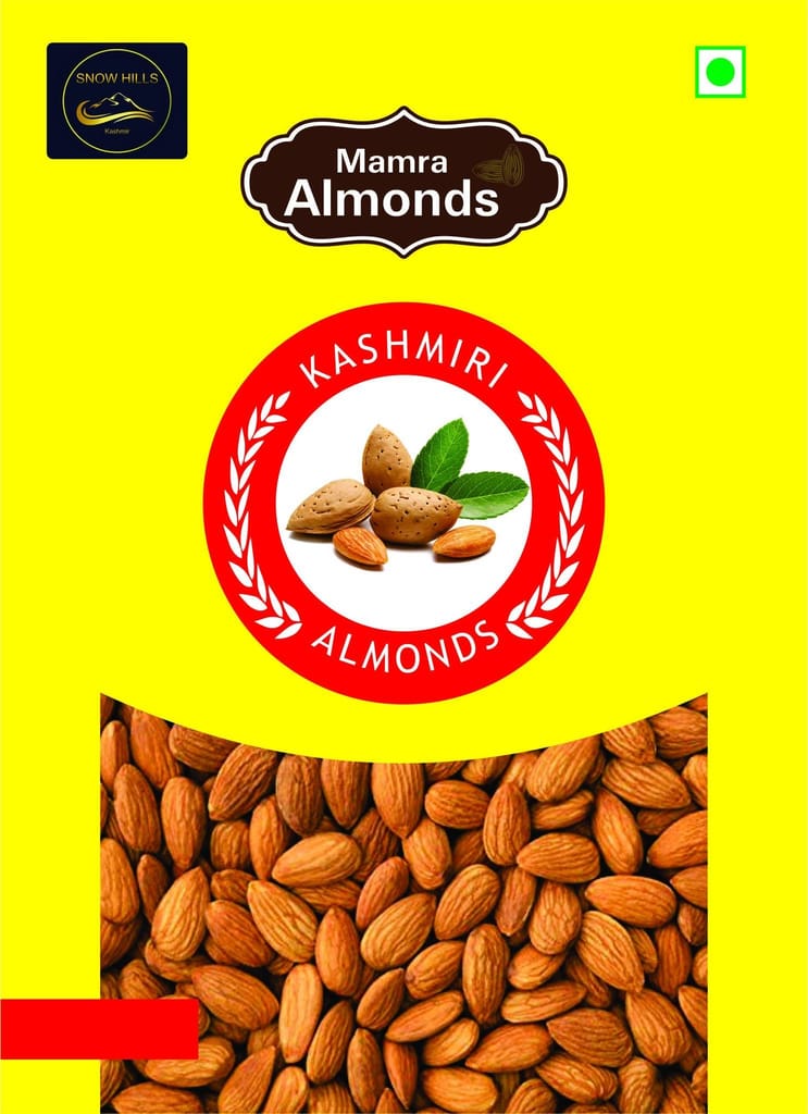 100% Natural and Organic Kashmiri Almonds (INSHELL) (1000)