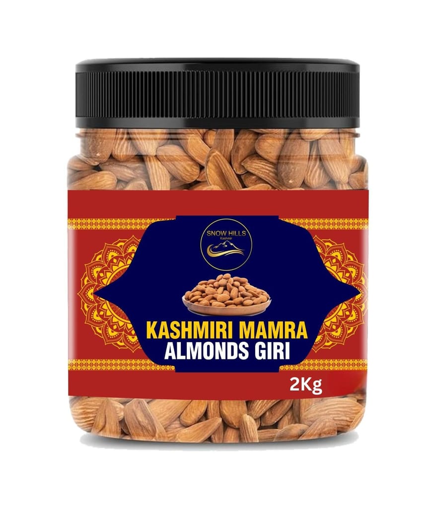100% Organic Kashmir�s Special Mamra Almonds Giri l (Without Shell) (2kg)