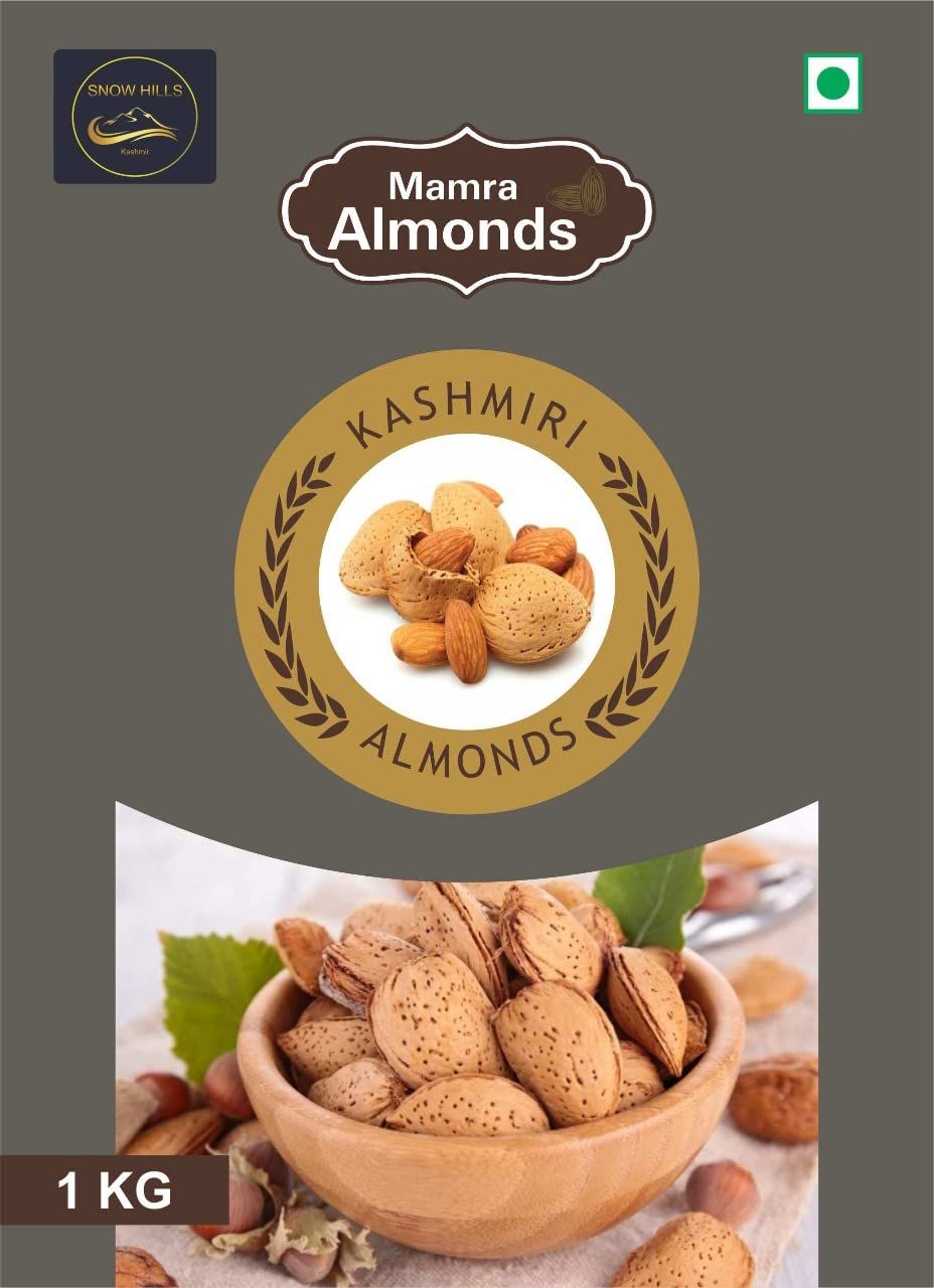 SnowHills Kashmir�s Kagzi special Mamra Almonds in Shell (Mamra Badam) pack of 2KG