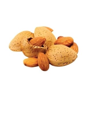 GOJI Kashmiri Kagzi Special Mamra Almonds Withshell (Kashmiri Soft Shell Mamra Badam) 1Kg Pack, Dry Fruit