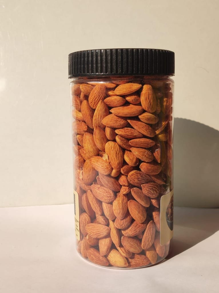 SNOW HILLS KASHMIR-100% NATURAL PREMIUM/VALUE PACK POCH CALIFORNIA ALMONDS/PREMIUM BADAM GIRI PACK OF 1KG