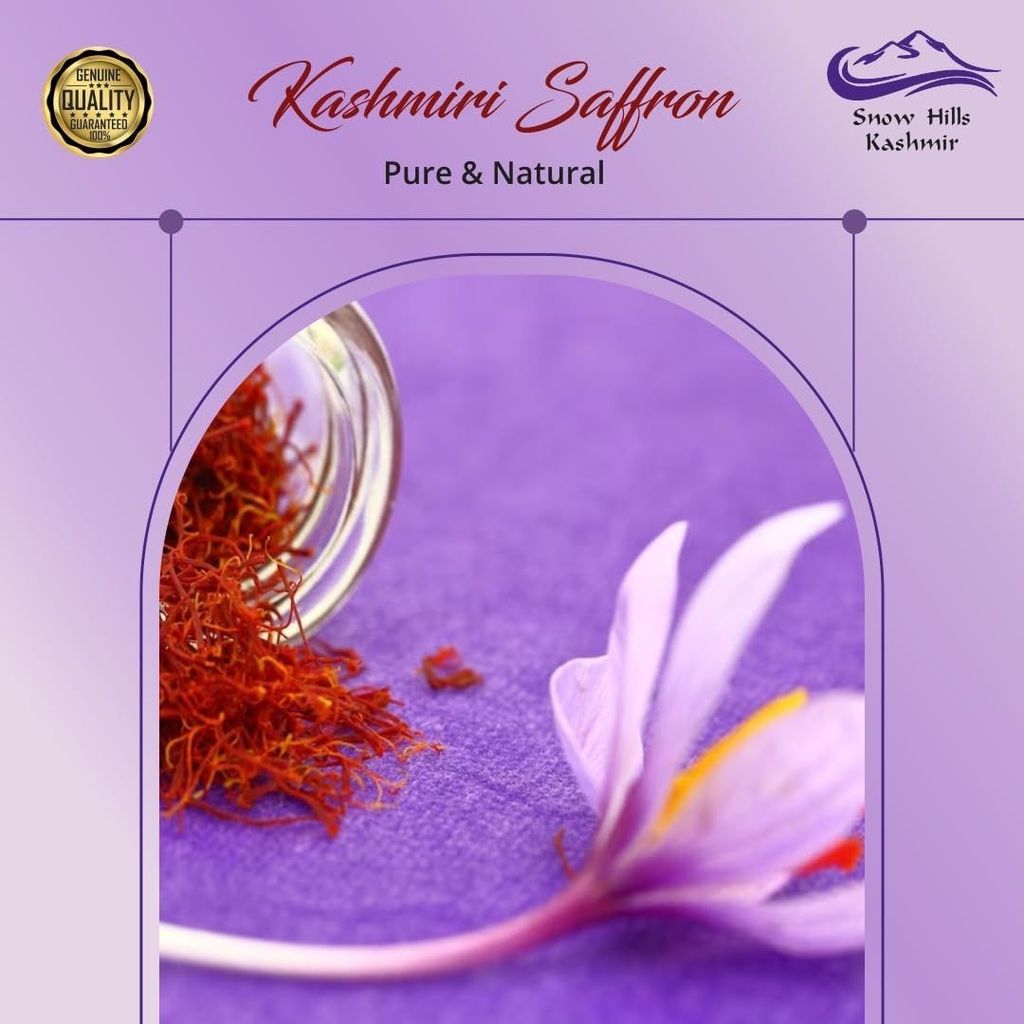 Saffron Finest Mogra Kashmiri Saffron |kesar for pregnant women|delicious sweets|skin care pack of 2gm