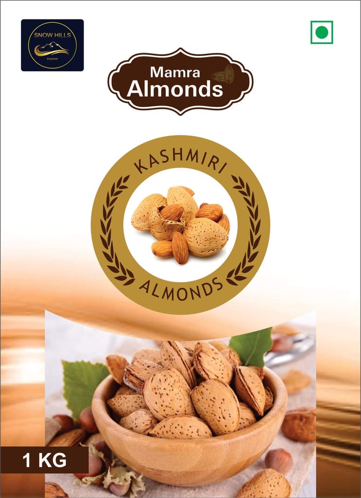 ALMONDS with hard shell/hard shelled mamra badam/almonds 500