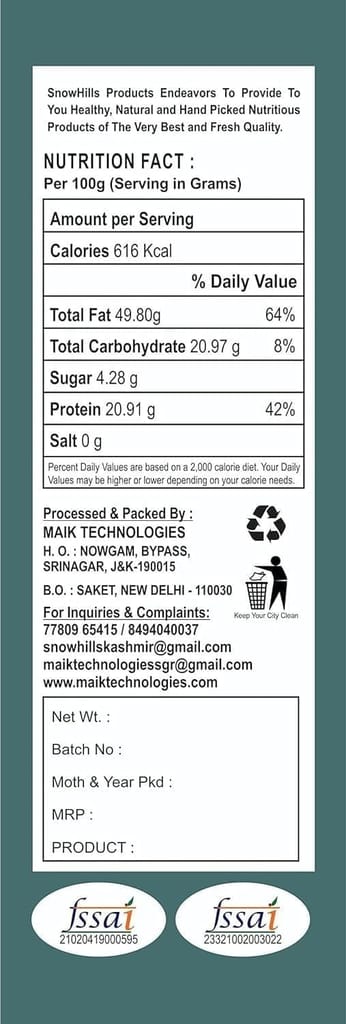 Natural & Organic kashmiri mamra Almonds (INSHELL)