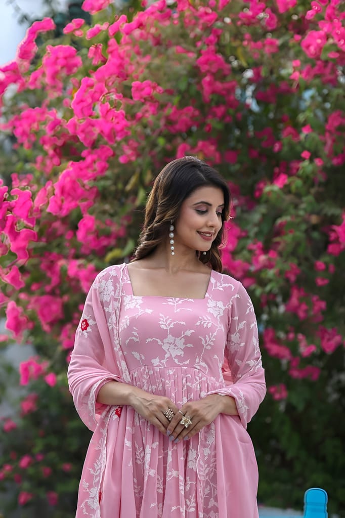 Pink Sharara Suit Set Ready to wear indian salwar kameez Dupatta for women anarkali designer pakistani dresses Festival 3 piece