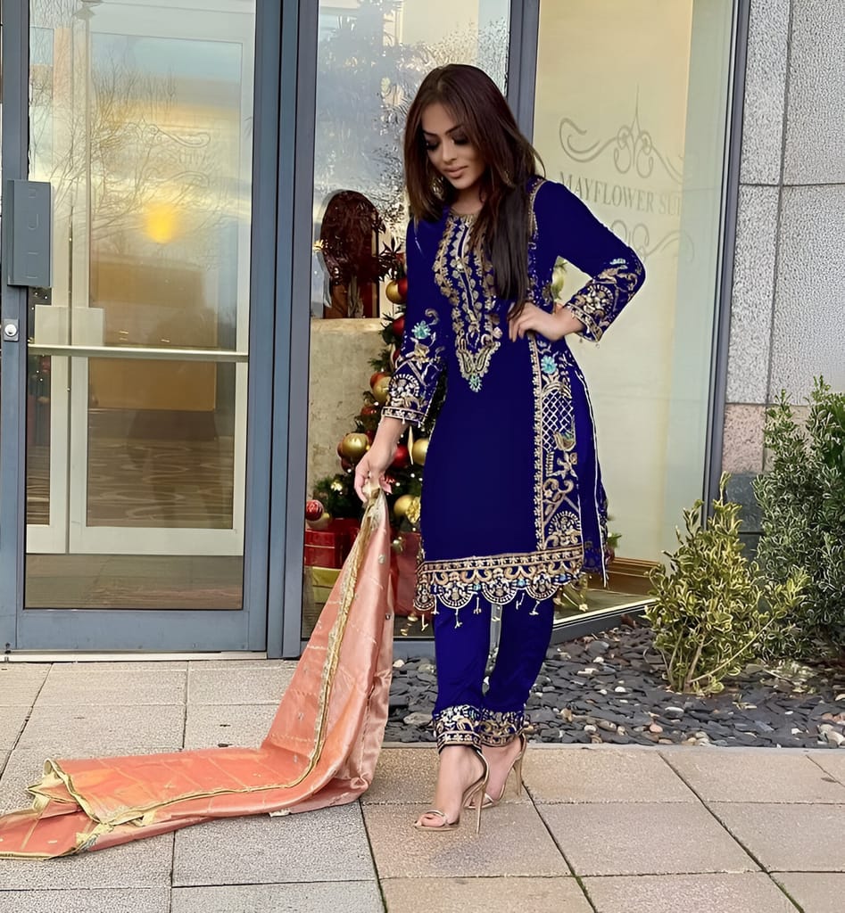 Ready to wear indian salwar kameez Dupatta for women anarkali designer pakistani dresses Festival 3 piece