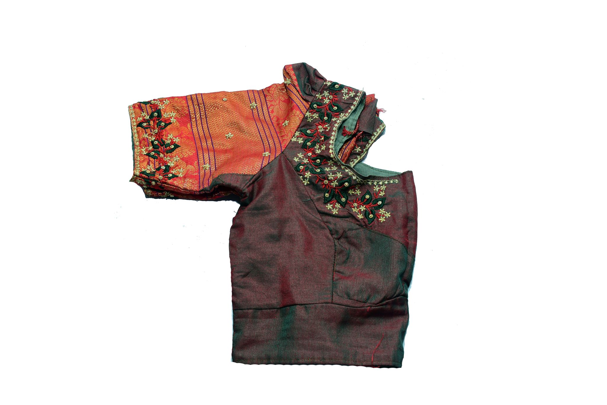 Georgette Saree Blouse With Embroidery Work