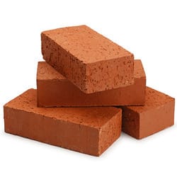 Red Clay Bricks for Building and Construction