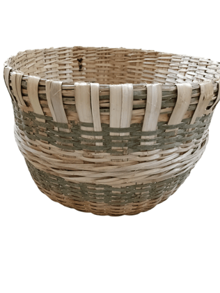  **Handwoven Bamboo Basket**