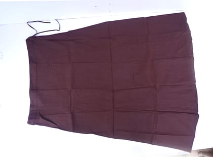 Women's Cotton Saree Petticoat | Thick brown