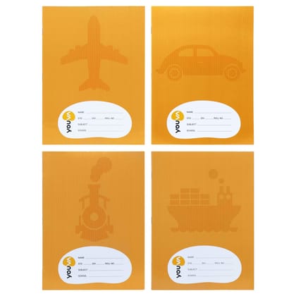 Navneet Youva | Brown Cover | Soft Bound Notebook | 18 cm X 24 cm | 172 Pages | Pack of 12 | Doube Line