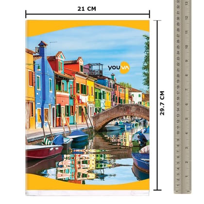 Navneet Youva | Soft Bound Long Book | 21 cm X 29.7 cm | Single Line | Pack of 4|172 Pages