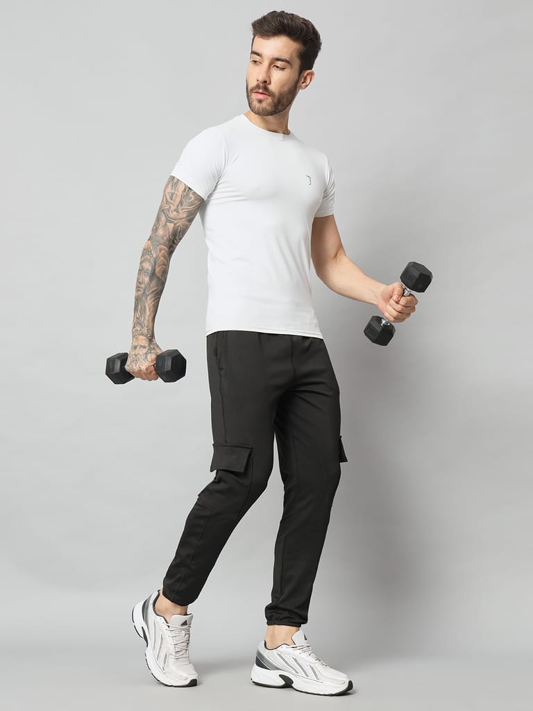 SavvyXwear Men's black trouser (sports wear/gym wear)