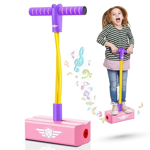 Let's Go Pogo Jumper for Kids - The Original Light-Up, Squeaky, Jumping Toy for Active Children - Fun Bouncing Toy for Indoor and Outdoor Play - Ages 3 and Up - Sports and Fitness Equipment | Buy online on ZillyBuy