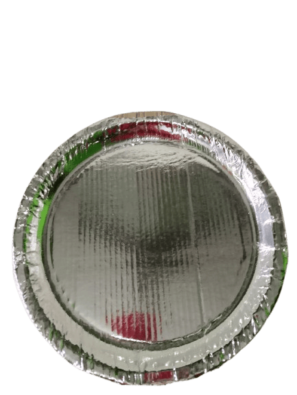 MAA RUKMINI PAPER PLATES STORE - Silver Disposable Paper Plates - pack of 20
