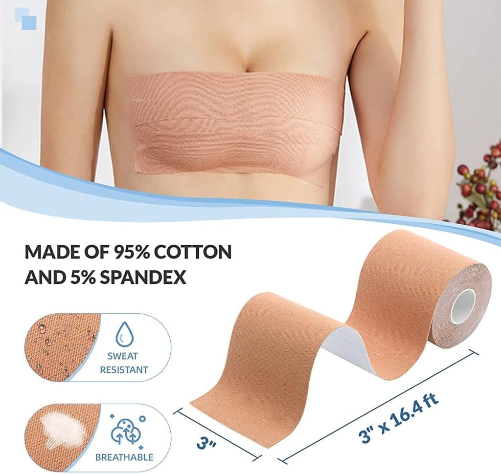 WUGO::Boob Tape | Nipple Pasties Multipurpose Nipple Tape for Women Push Up & Lifting Body Tape for Women Breast Tape Breast Lift Bra Tape (Original Series)