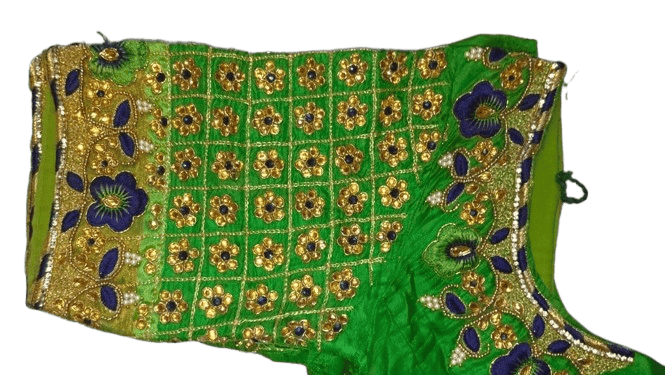 Chic Women Green blouse with intricate zari and stone embroidery 2025 at ShopCircuit | ONDC