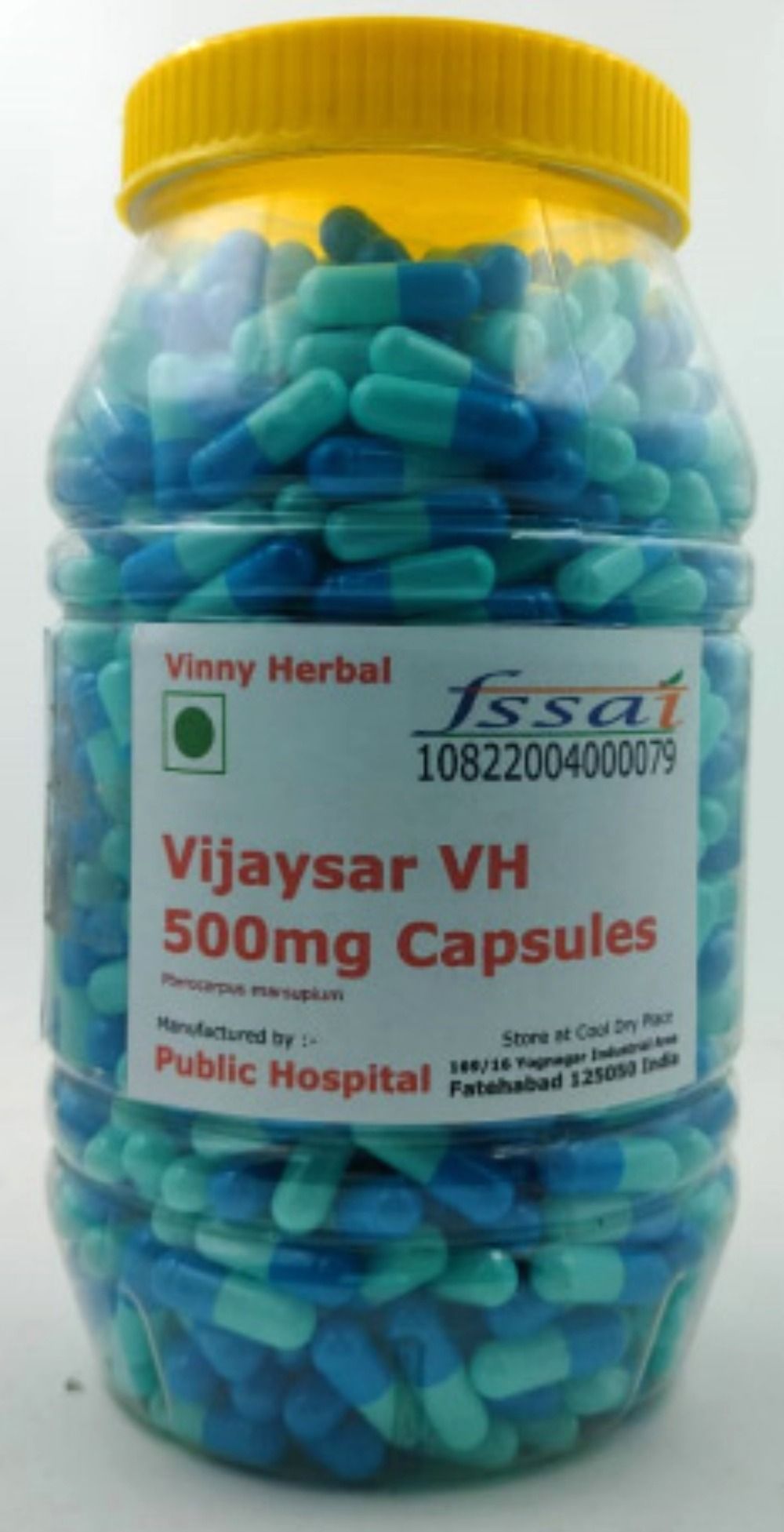 Vijaysar VH Herbal Supplement 500mg Capsules