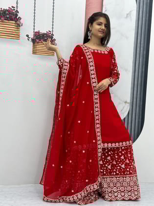 Red Purple Palazzo Suit Set Ready to wear indian salwar kameez Dupatta for women anarkali designer pakistani dresses Festival 3 piece Red Purple Palazzo Suit Set Ready to wear indian salwar kameez Dupatta for women anarkali designer pakistani dresses Festival 3 piece