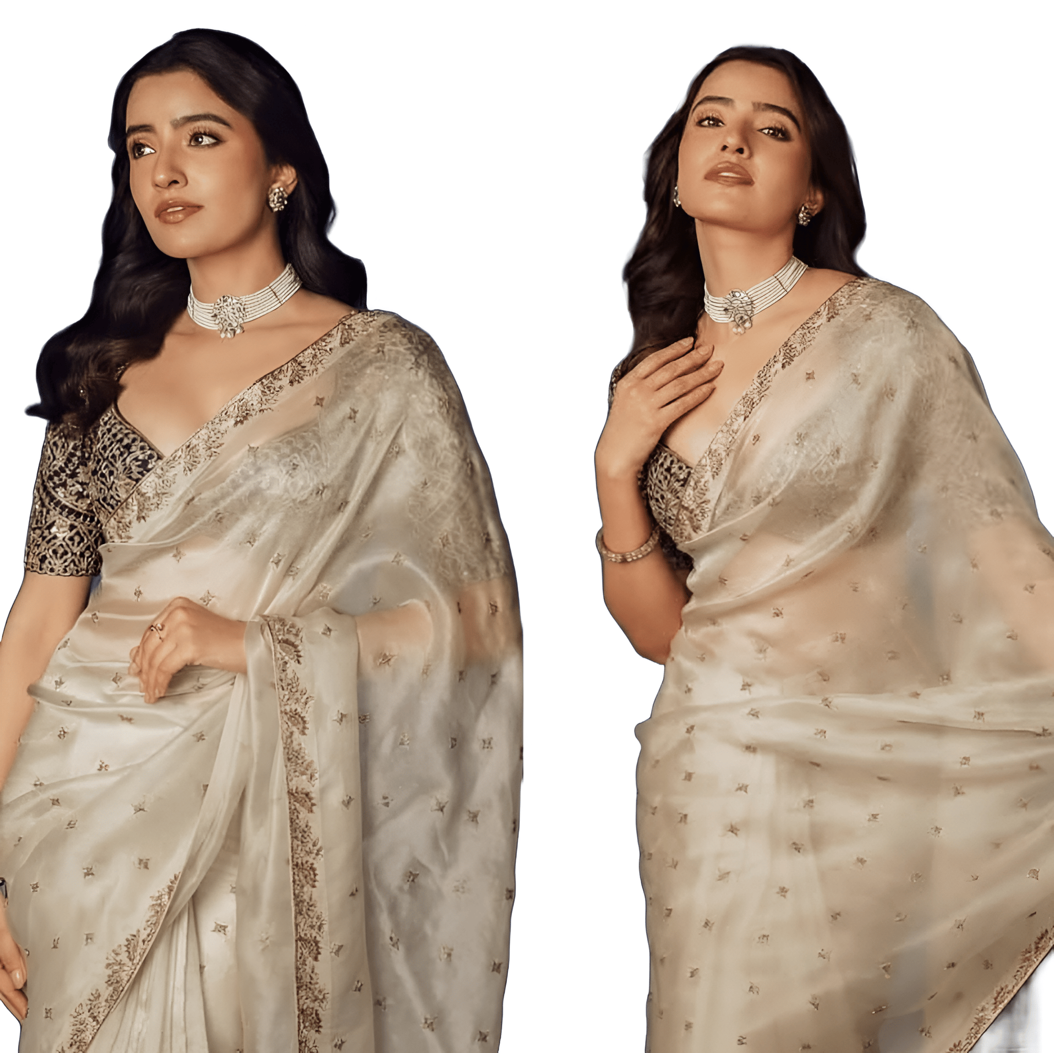 Bollywood Designer Saree With Blouse Readymade Stitched Wedding Bridal Ready To Wear Saree
