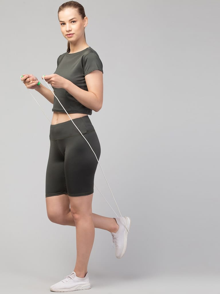 WUGO::Women's High Waist Biker Shorts|Seamless Body-con Yoga/Gym Shorts|High Stretch Workout Cycling Shorts For Women's & Girls (Imported Lycra 250-GSM)