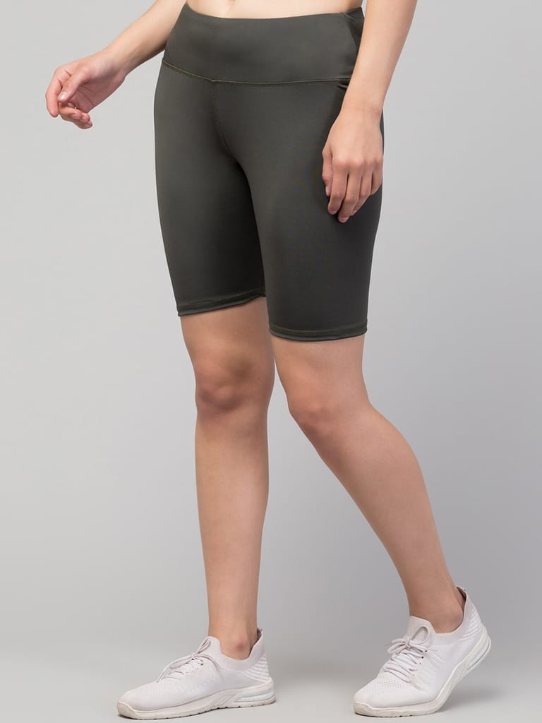 WUGO::Women's High Waist Biker Shorts|Seamless Body-con Yoga/Gym Shorts|High Stretch Workout Cycling Shorts For Women's & Girls (Imported Lycra 250-GSM)