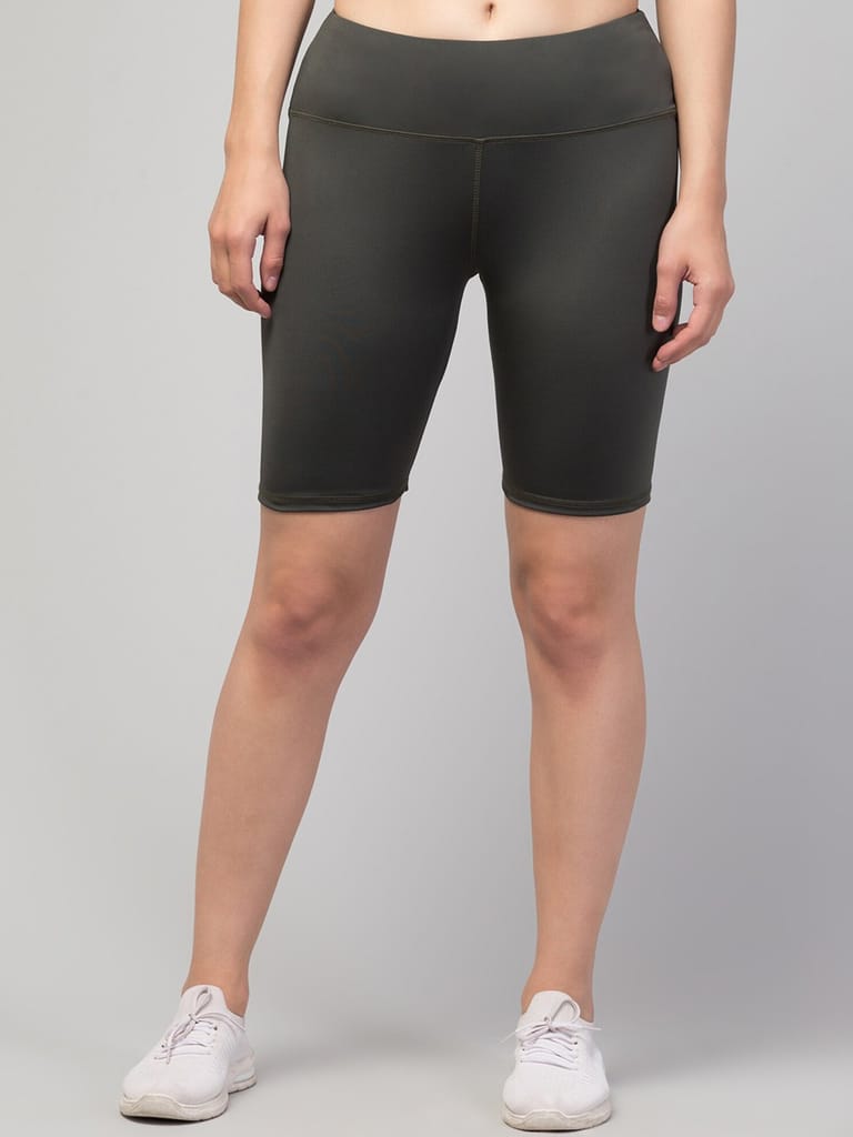 WUGO::Women's High Waist Biker Shorts|Seamless Body-con Yoga/Gym Shorts|High Stretch Workout Cycling Shorts For Women's & Girls (Imported Lycra 250-GSM)