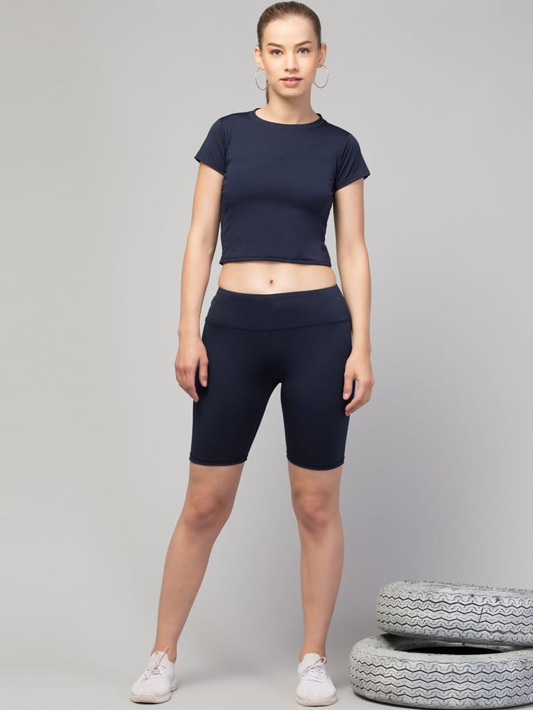 WIGO::Latest Trendy Women Gym Shorts With Pockets| High Waist Tummy Control Workout Biker Shorts/Cycling Shorts for Women's & Girls (Imported Lycra 250-GSM)