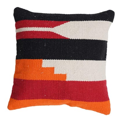 Lalawat-Export Cushion Cover Cotton Throw Pillows Boho Handmade Knit case Sofa Decor Fringes (Square, 16x16 Inches) LLE_15 Lalawat-Export Cushion Cover Cotton Throw Pillows Boho Handmade Knit case Sofa Decor Fringes (Square, 16x16 Inches) LLE_15