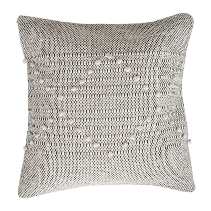 Lalawat-Export Cushion Cover Cotton Throw Pillows Boho Handmade Knit case Sofa Decor Fringes (Square, 16x16 Inches) LLE_25 Lalawat-Export Cushion Cover Cotton Throw Pillows Boho Handmade Knit case Sofa Decor Fringes (Square, 16x16 Inches) LLE_25