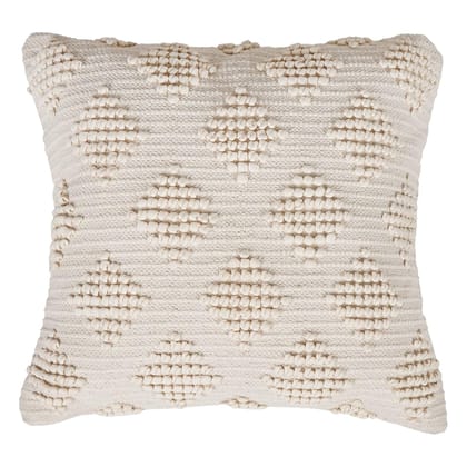 Lalawat-Export Cushion Cover Cotton Throw Pillows Boho Handmade Knit case Sofa Decor Fringes (Square, 16x16 Inches) LLE_2 Lalawat-Export Cushion Cover Cotton Throw Pillows Boho Handmade Knit case Sofa Decor Fringes (Square, 16x16 Inches) LLE_2