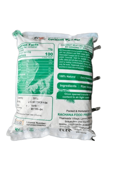 RACHANA FOOD PRODUCTS -Desiccated Coconut Powder