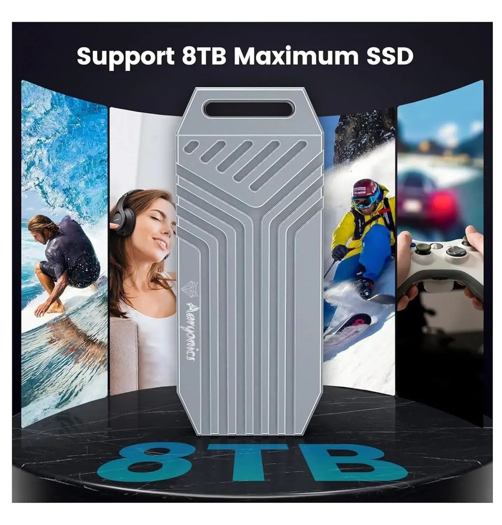 Aaryonics 40Gbps M.2 NVMe SSD Enclosure with Cooling Fan, TBE40Pro for M1/M2 Pro/Max, Compatible with USB4/3.2/3.1/3.0/2.0,  SSD Size 2280 B+M M-Key, Upgrade Your MacBook Storage with Aaryonics 40Gbps SSD Enclosure, AN-TBE40PRO