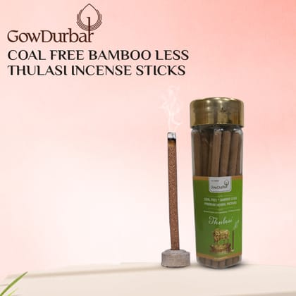 GOW DURBAR Rejuvenating Bamboo Less Incense STICKS COMBO ( THULASI, WOODS, SANDAL )(PACK OF 3)