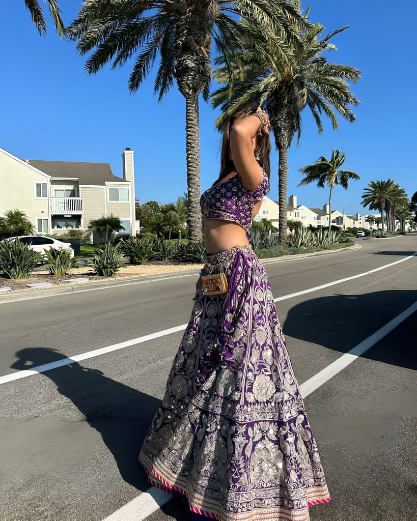 Blue Lehenga Choli Readymade Stitched For Wedding Women Party wear Skirt Ready To Wear